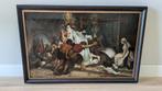 Origineel schilderij "Samson en Delila" – P.J. van der Ouder, Antiek en Kunst, Ophalen