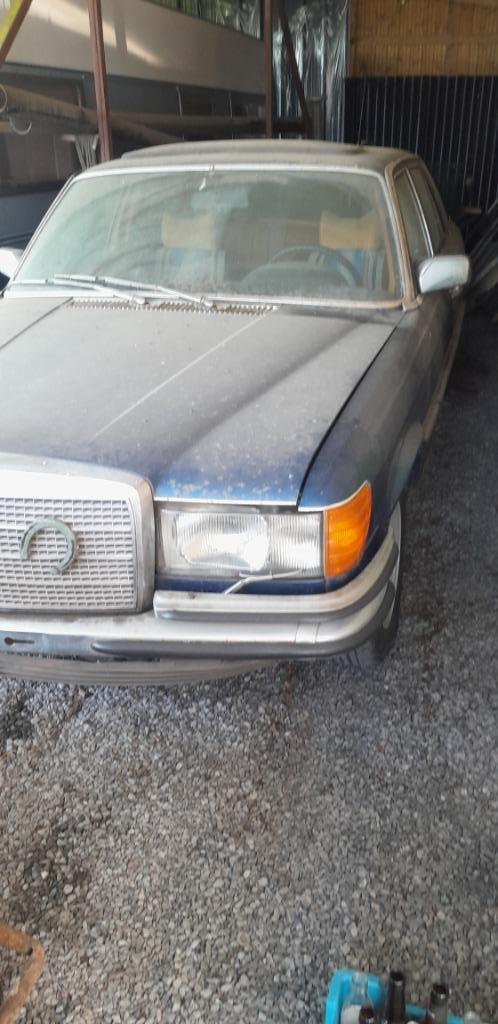 Mercedes 280 SE opmaak of onderdelen, Auto's, Mercedes-Benz, Particulier, Benzine, Berline, 4 deurs, Handgeschakeld, Blauw, Bruin