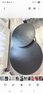 Salon tafels, Huis en Inrichting, Gebruikt, Rond, Ophalen of Verzenden, Rond zwart