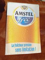 grand panneau d'affichage en métal Amstel Bier, Comme neuf, Enlèvement, Panneau publicitaire