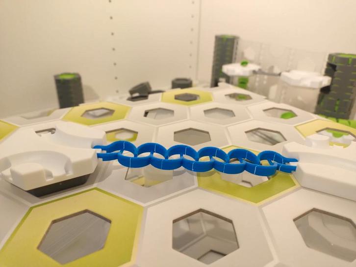 Gravitrax 3d print- zigzag rail, 2 blokjes lang, Hobby en Vrije tijd, Overige Hobby en Vrije tijd, Nieuw, Ophalen