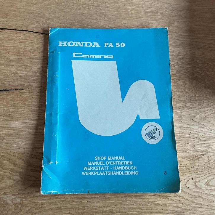 HONDA CAMINO PA 50  WERKPLAATS VOOR BOEK REPARATIE ONDERHOUD, Fietsen en Brommers, Brommeronderdelen | Oldtimers, Gebruikt, Ophalen of Verzenden