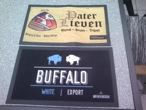 2 Toogmatjes Buffalo en Pater Lieven., Verzamelen, Biermerken, Zo goed als nieuw, Overige typen, Overige merken, Ophalen of Verzenden