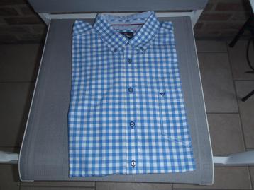 chemise à carreaux taille XL bleu/blanc