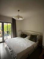 Tweepersoonsbed kingsize, Huis en Inrichting, Slaapkamer | Bedden, Ophalen, Wit, 180 cm, 200 cm