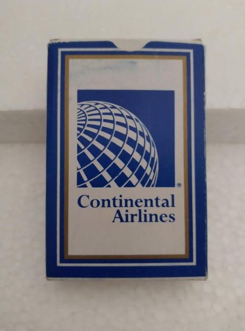 Vintage Kaartspel Continental Airlines - Mooie staat, Verzamelen, Speelkaarten, Jokers en Kwartetten, Gebruikt, Speelkaart(en)