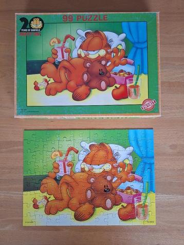 ✪ Vintage Puzzel Garfield 99st disponible aux enchères