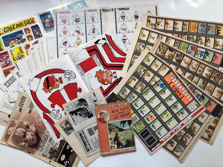 Gros lot 90 suppléments Spirou - mini récits Ciné 3D CP etc, Boeken, Stripverhalen, Gelezen, Meerdere stripboeken, Ophalen
