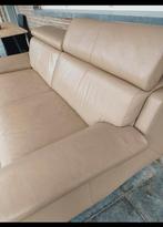 Lederen 2-zit zetel met verstelbare hoofdsteunen, Ophalen, Gebruikt