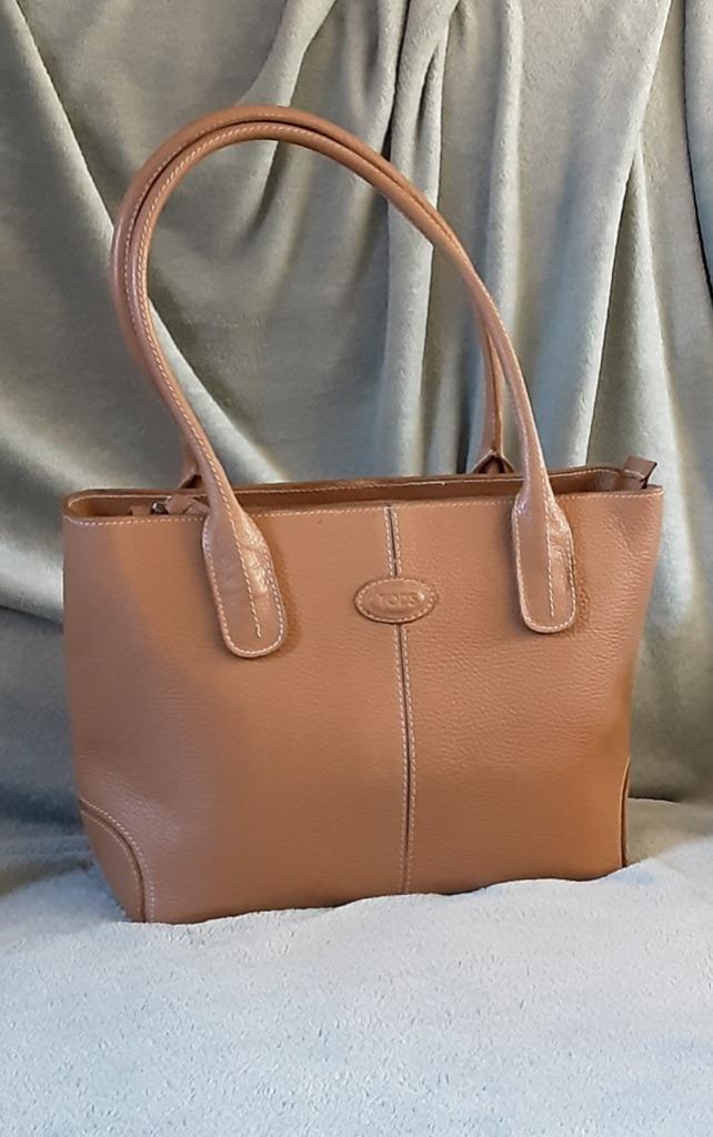 Lederen Handtas TOD´S, Handtassen en Accessoires, Tassen | Damestassen, Zo goed als nieuw, Handtas, Overige kleuren, Ophalen of Verzenden
