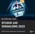 Studio 100 sing along tickets, Tickets en Kaartjes, Concerten | Nederlandstalig, Drie personen of meer