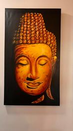 Schilderij 70x120 olieverf op doek Bouddha, Comme neuf, Enlèvement ou Envoi