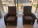 2 manuele relax zetels in taupe kleur, Huis en Inrichting, Ophalen, Gebruikt, Eenpersoons, 75 tot 100 cm