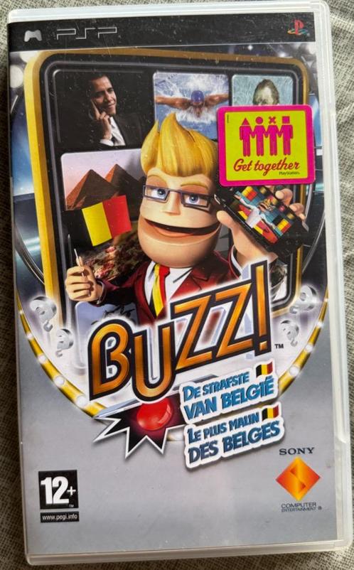 Buzz! De strafste van België [PSP], Games en Spelcomputers, Games | Sony PlayStation Portable, Gebruikt, Puzzel en Educatief, 1 speler