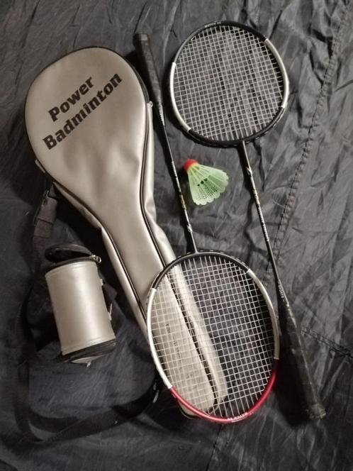 Badmintonset als nieuw!, Sport en Fitness, Badminton, Zo goed als nieuw, Racket(s), Ophalen
