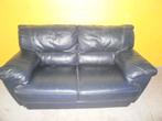 Grote lederen 2-zit in nieuwe staat!!  Donkerblauw, Enlèvement, Neuf
