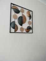 Cadre mural en métal 45x45 cm TB état brun noir, Minder dan 50 cm, Metaal of Aluminium, Ophalen of Verzenden, Zo goed als nieuw