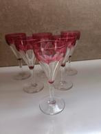 Verre VSL Val-Saint-Lambert série de 6 verres, Antiquités & Art, Enlèvement ou Envoi