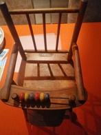 ancienne chaise bois modulable  pour poupées avec boulier, Antiquités & Art, Antiquités | Meubles | Chaises & Canapés, Enlèvement ou Envoi