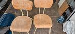 2 chaises d'école vintage et marqué, Maison & Meubles, Comme neuf, Bois, Enlèvement ou Envoi