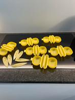 6 nieuwe zespri kiwi doosjes met lepeltje en mesje, Huis en Inrichting, Keuken | Tupperware, Ophalen of Verzenden, Geel