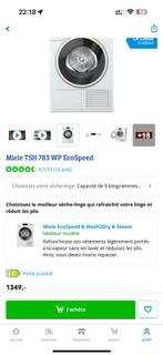 Miele WSI 863 powerwash 2.0 + sèche linge Miele TSH 783 WP, Enlèvement, Comme neuf