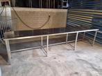 Inox tafel 3.87m 80cm breed, Zakelijke goederen, Ophalen