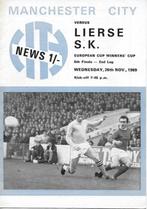 lierse sk - programmaboekje manchester city - lierse 1969, Verzamelen, Ophalen of Verzenden