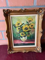 Schilderij met zonnebloemen, Antiek en Kunst, Ophalen of Verzenden