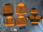Mutsen bruin/fluo-oranje (voor halloween?), Kinderen en Baby's, Kinderkleding | Mutsen, Sjaals en Handschoenen, Ophalen of Verzenden