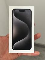 iPhone 15 Pro 256 gb Black Titanium NEUF!! Facture, vd/ech, Télécoms, Noir, Sans abonnement, 100 %, 256 GB