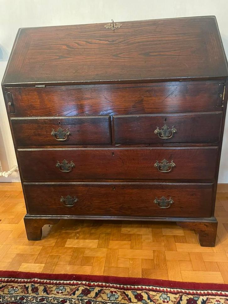 Secrétaire ancien en chêne, Antiquités & Art, Antiquités | Meubles | Armoires, Enlèvement