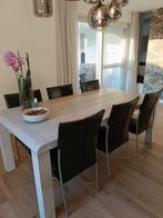 Eiken eetkamerset. Eettafel, 6 eetkamerstoelen, dressoir., Huis en Inrichting, Ophalen, Zo goed als nieuw