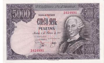 Espagne, 5000 pesetas, 1976, UNC