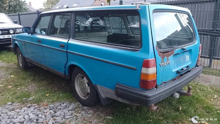 Dieselbedrijf Volvo 245, te renoveren of voor onderdelen., Auto's, Volvo, Particulier, Radio, Trekhaak, Diesel, Break, 5 deurs