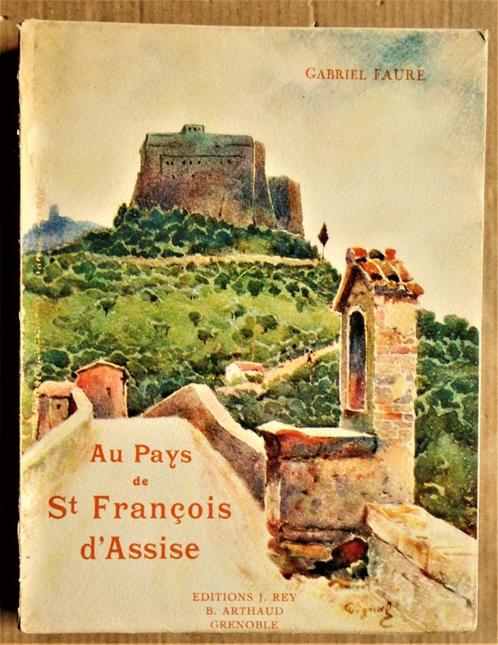 Pays de Saint François d'Assise - 1926 - sepia héliogravures, Boeken, Reisgidsen, Gelezen, Reisgids of -boek, Europa, Overige merken
