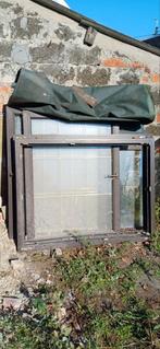 PVC opendraaiende vensters met dubbel glas. Met kipstand., Doe-het-zelf en Bouw, Glas en Ramen, Ophalen, Zo goed als nieuw