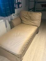 1 Persoons Zetel, Huis en Inrichting, Slaapkamer | Slaapbanken, Ophalen, Beige, 190 cm of minder, Zo goed als nieuw