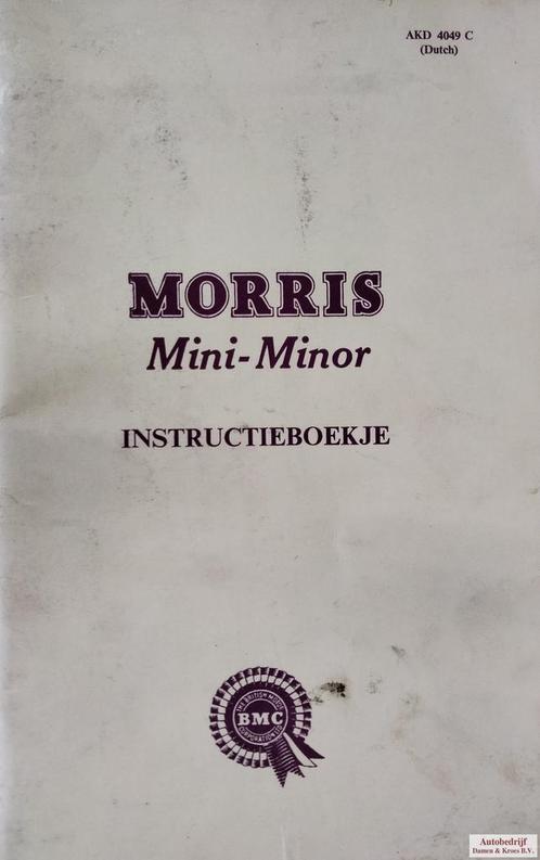 Handboek Morris Mini-Minor, Autos : Divers, Modes d'emploi & Notices d'utilisation, Enlèvement ou Envoi