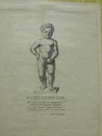 Manneken Pis, lithographie de Burggraaff 15.07.1827, Antiquités & Art, Enlèvement ou Envoi