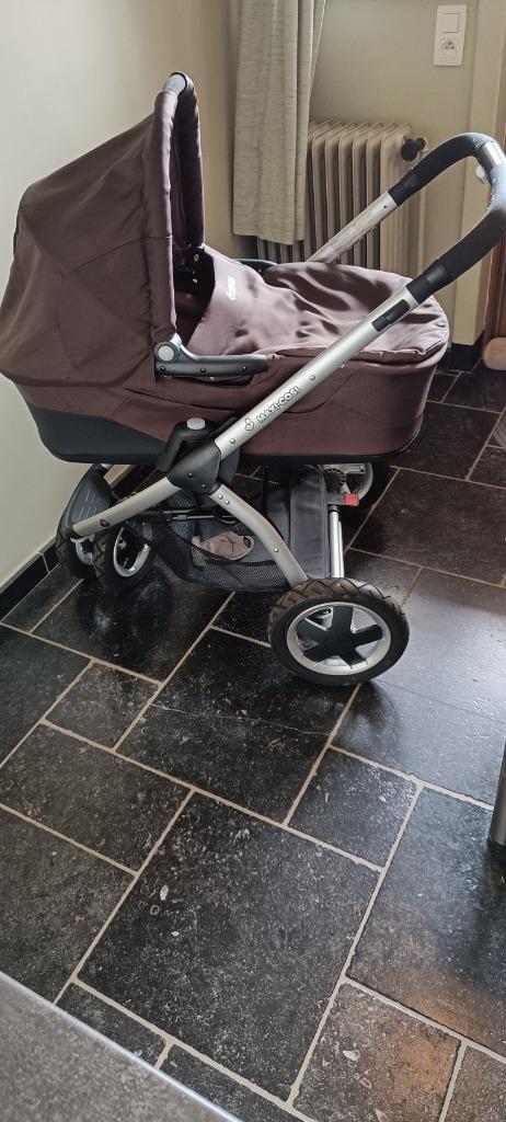 poussette 3 en 1, Kinderen en Baby's, Kinderwagens en Combinaties, Zo goed als nieuw, Kinderwagen, Maxi-Cosi, Luchtbanden, Met autostoeltje