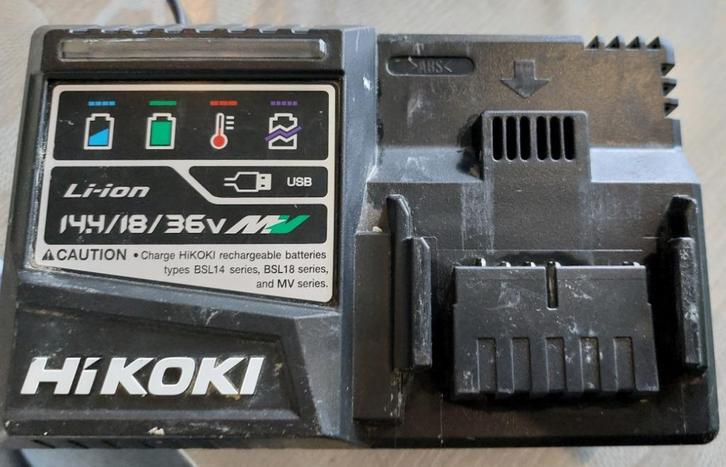 Hikoki lader, Doe-het-zelf en Bouw, Gereedschap | Overige machines, Zo goed als nieuw, Ophalen