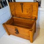 Koffer in massief EIK, Antiek en Kunst, Ophalen