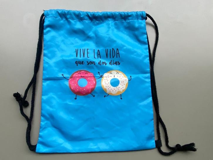 Turnzak / zwemzak donut blauw, Diversen, Schoolbenodigdheden, Gebruikt, Ophalen of Verzenden