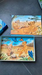 2 kinderpuzzels in 1 doos the lion king, 10 tot 50 stukjes, Gebruikt, Ophalen of Verzenden, 2 tot 4 jaar