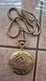 Zakhorloge "Lucciano" goudkleurige behuizing met een >>, Handtassen en Accessoires, Horloges | Heren, Overige materialen, Zakhorloge