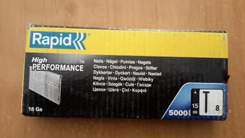 Lot / partij dozen RAPID Brads 15mm 5000 stuks ( NIEUW ) beschikbaar voor biedingen