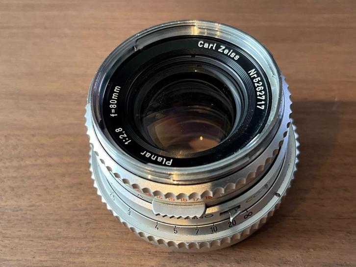 Planar 80mm Hasselblad lens - f1:2,8, Audio, Tv en Foto, Fotocamera's Analoog, Gebruikt, Spiegelreflex, Overige Merken, Ophalen
