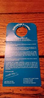 Brasserie bière collerette de bouteille Cantillon, Envoi, Utilisé, Panneau, Plaque ou Plaquette publicitaire, Autres marques