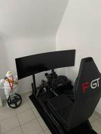 Sim racing simulator 49inch monitor fanatec, Enlèvement, Comme neuf